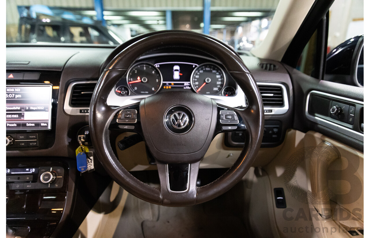 1/2012 Volkswagen Touareg V6 TDI 7P MY12 4d Wagon Deep Black Pearl Turbo Diesel V6 3.0L