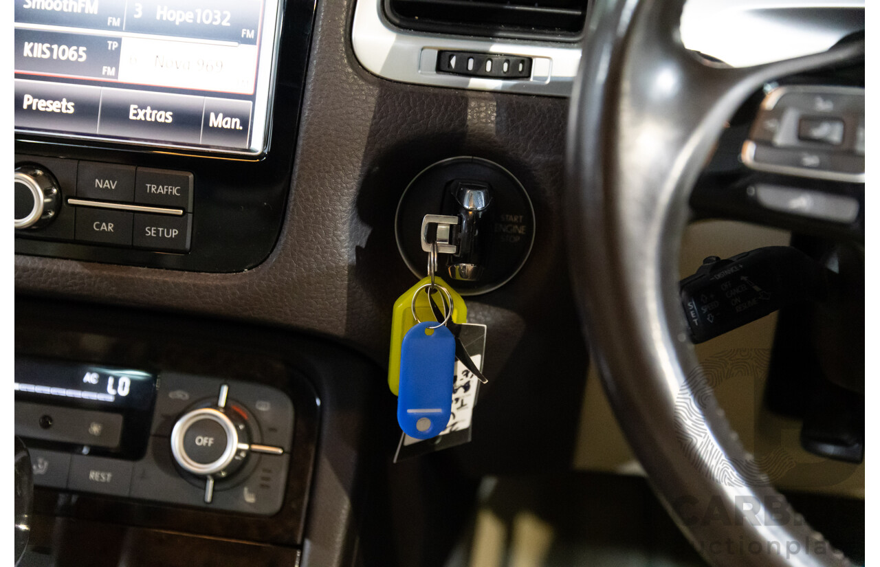 1/2012 Volkswagen Touareg V6 TDI 7P MY12 4d Wagon Deep Black Pearl Turbo Diesel V6 3.0L