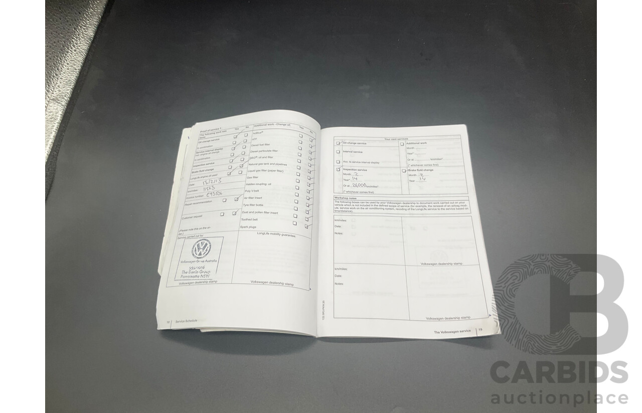 1/2012 Volkswagen Touareg V6 TDI 7P MY12 4d Wagon Deep Black Pearl Turbo Diesel V6 3.0L