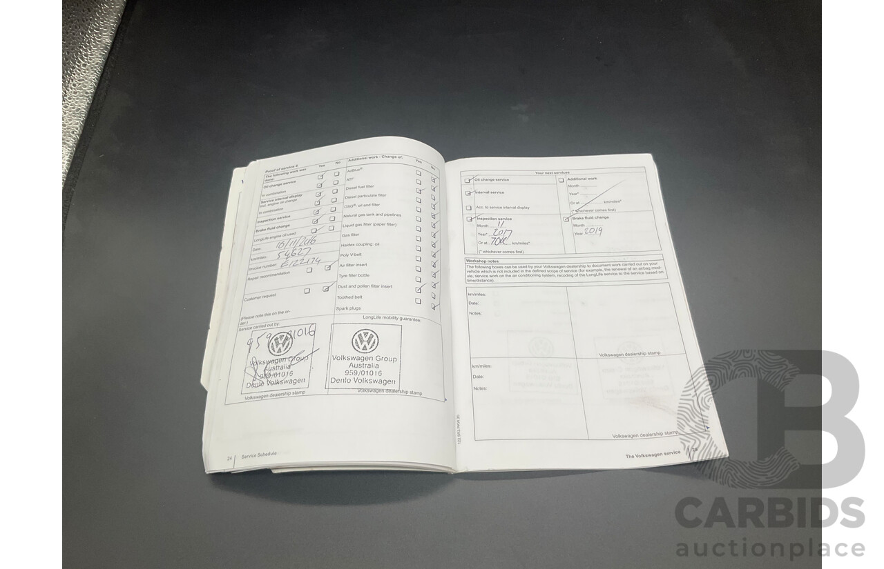 1/2012 Volkswagen Touareg V6 TDI 7P MY12 4d Wagon Deep Black Pearl Turbo Diesel V6 3.0L