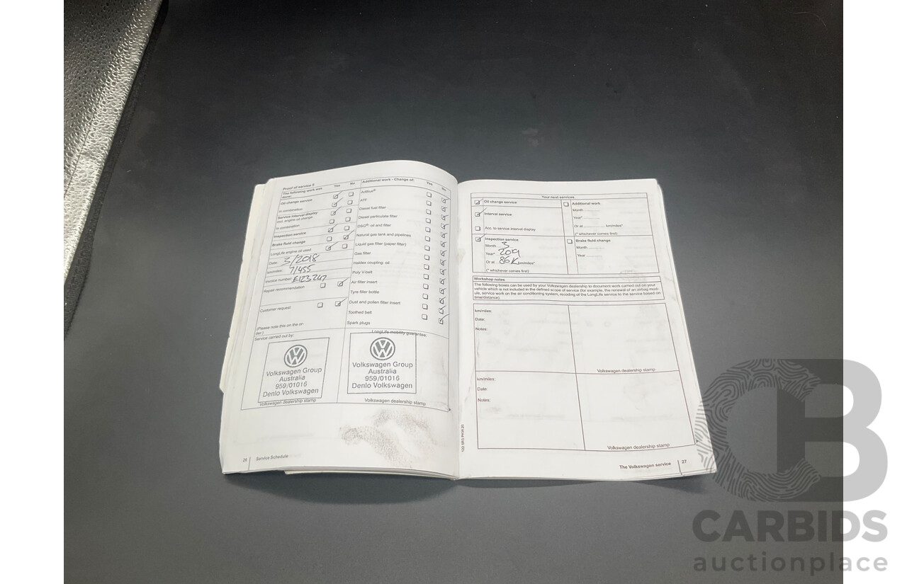 1/2012 Volkswagen Touareg V6 TDI 7P MY12 4d Wagon Deep Black Pearl Turbo Diesel V6 3.0L