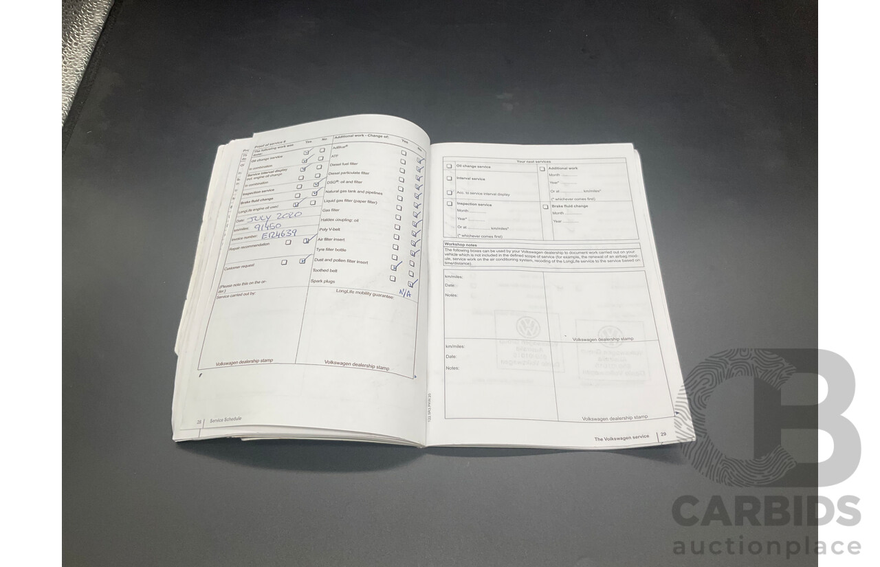 1/2012 Volkswagen Touareg V6 TDI 7P MY12 4d Wagon Deep Black Pearl Turbo Diesel V6 3.0L