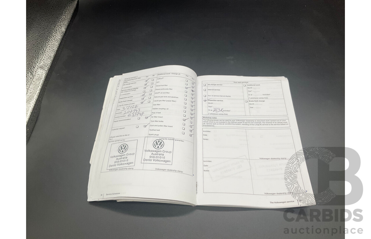 1/2012 Volkswagen Touareg V6 TDI 7P MY12 4d Wagon Deep Black Pearl Turbo Diesel V6 3.0L