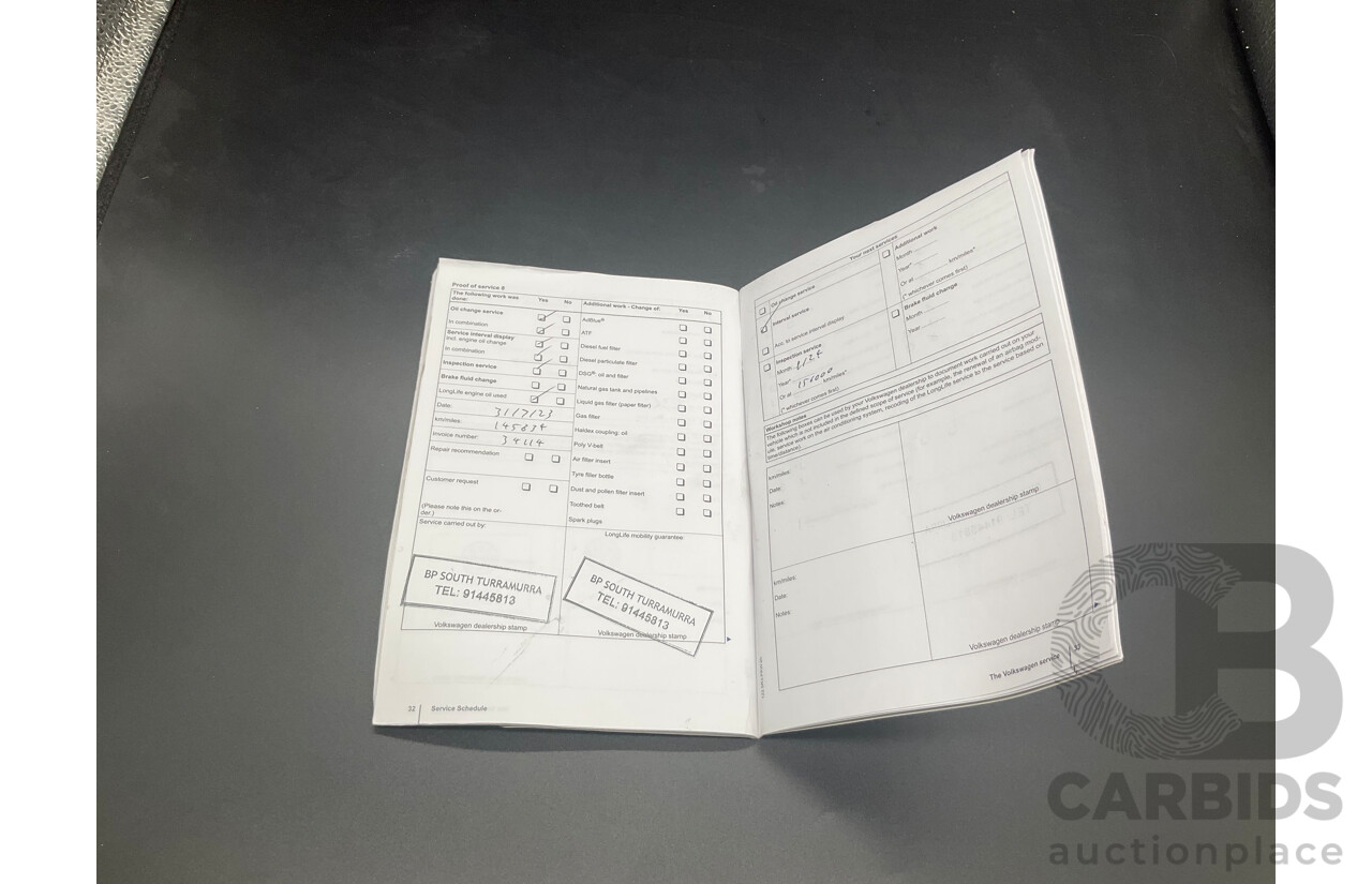 1/2012 Volkswagen Touareg V6 TDI 7P MY12 4d Wagon Deep Black Pearl Turbo Diesel V6 3.0L