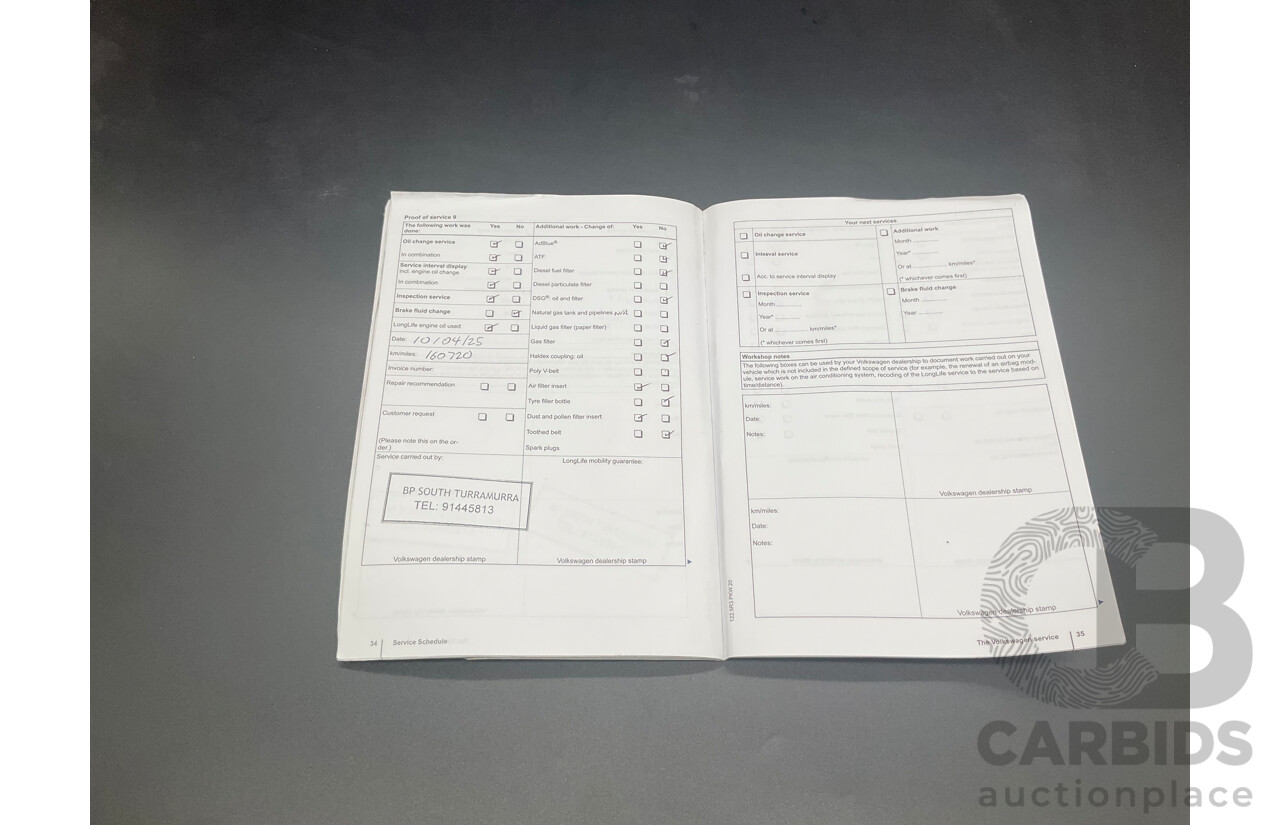 1/2012 Volkswagen Touareg V6 TDI 7P MY12 4d Wagon Deep Black Pearl Turbo Diesel V6 3.0L