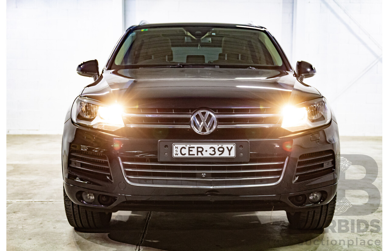 1/2012 Volkswagen Touareg V6 TDI 7P MY12 4d Wagon Deep Black Pearl Turbo Diesel V6 3.0L