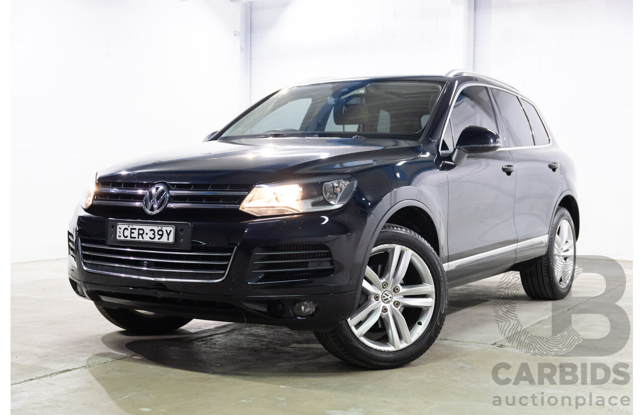 1/2012 Volkswagen Touareg V6 TDI 7P MY12 4d Wagon Deep Black Pearl Turbo Diesel V6 3.0L