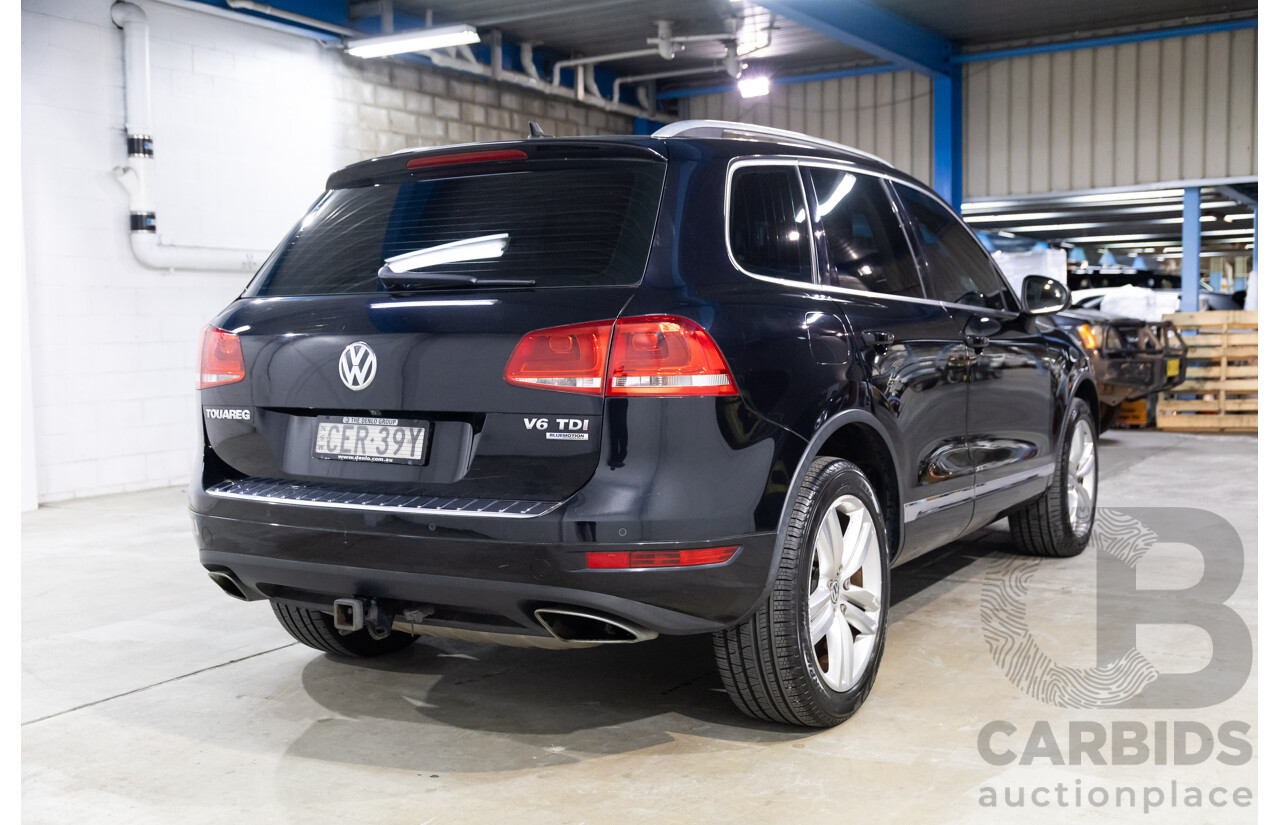 1/2012 Volkswagen Touareg V6 TDI 7P MY12 4d Wagon Deep Black Pearl Turbo Diesel V6 3.0L