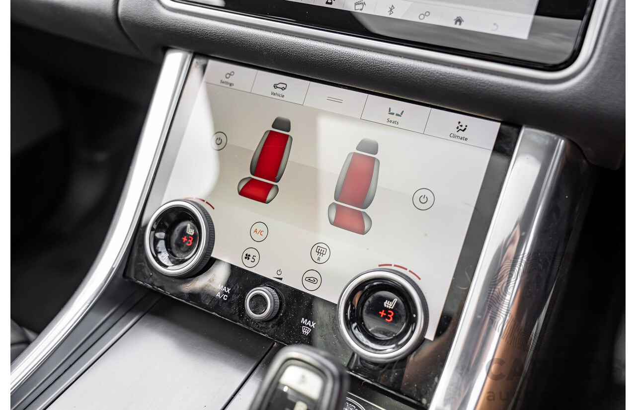 06/2018 Land Rover Range Rover Sport SDV6 SE (225kW AWD) LW MY18 4d Wagon Santorini Black Metallic Turbo Diesel V6 3.0L