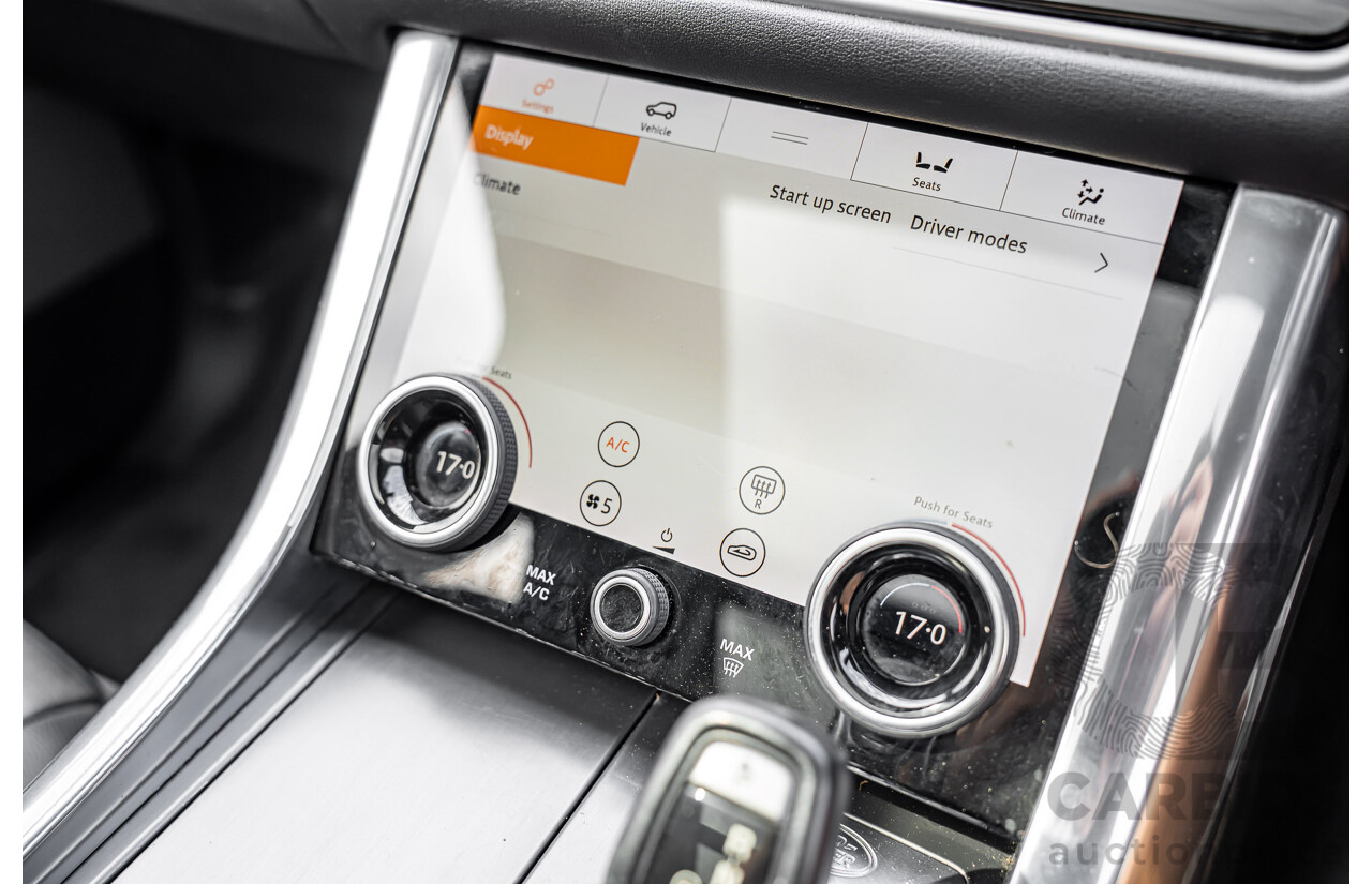 06/2018 Land Rover Range Rover Sport SDV6 SE (225kW AWD) LW MY18 4d Wagon Santorini Black Metallic Turbo Diesel V6 3.0L