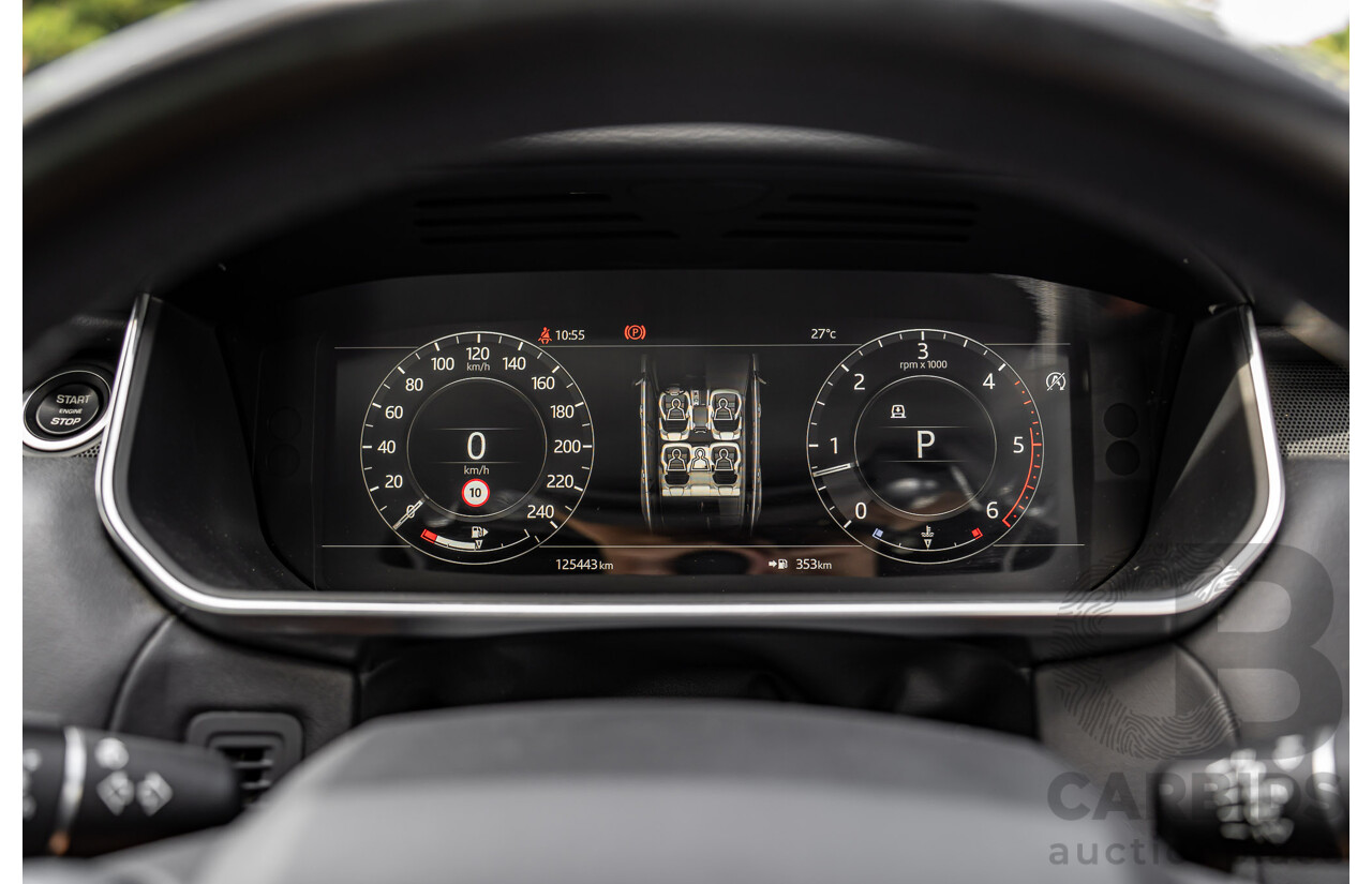 06/2018 Land Rover Range Rover Sport SDV6 SE (225kW AWD) LW MY18 4d Wagon Santorini Black Metallic Turbo Diesel V6 3.0L