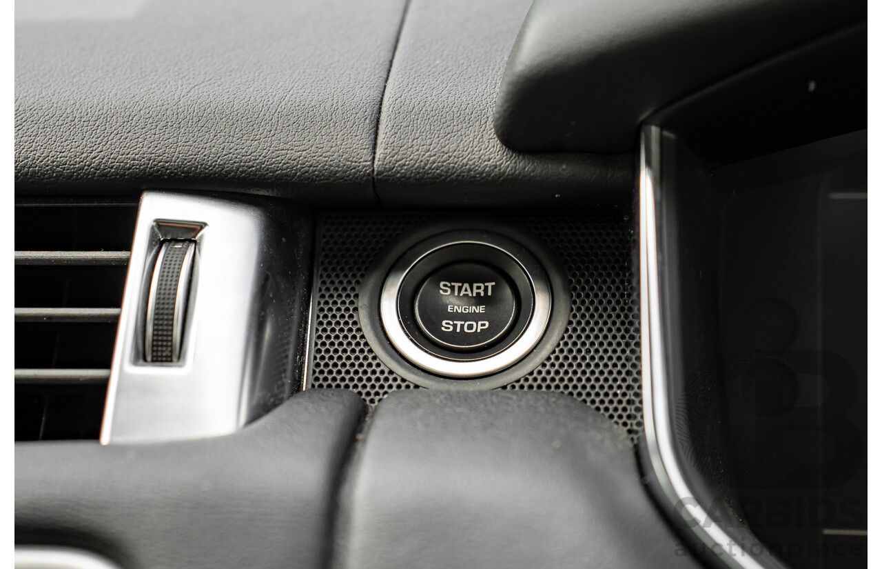 06/2018 Land Rover Range Rover Sport SDV6 SE (225kW AWD) LW MY18 4d Wagon Santorini Black Metallic Turbo Diesel V6 3.0L