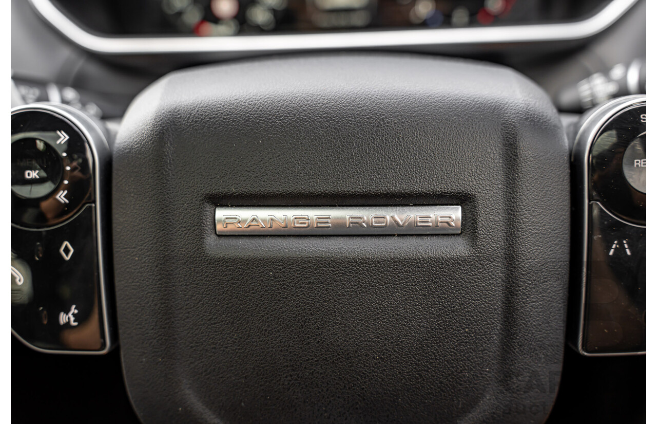 06/2018 Land Rover Range Rover Sport SDV6 SE (225kW AWD) LW MY18 4d Wagon Santorini Black Metallic Turbo Diesel V6 3.0L