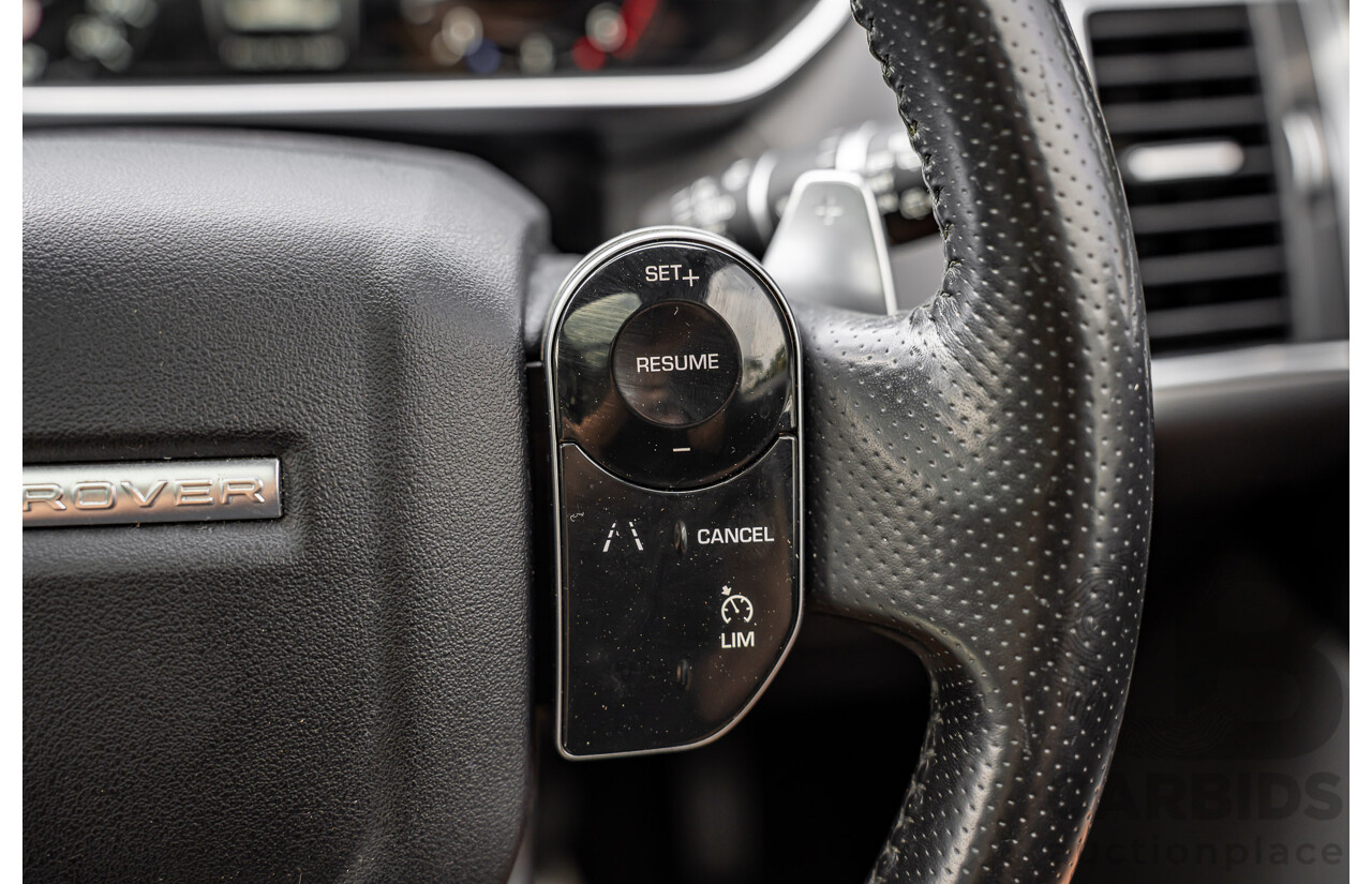 06/2018 Land Rover Range Rover Sport SDV6 SE (225kW AWD) LW MY18 4d Wagon Santorini Black Metallic Turbo Diesel V6 3.0L