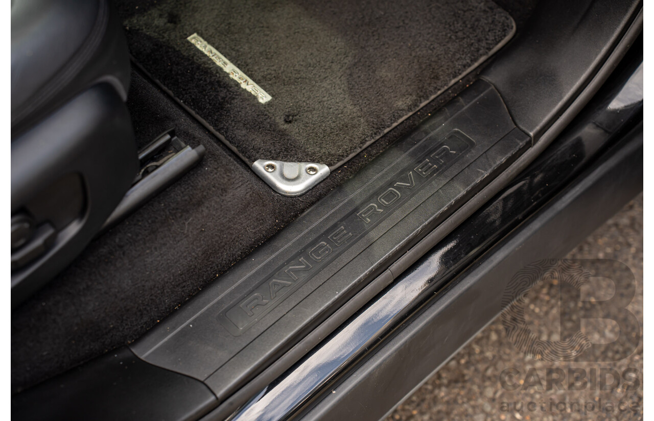 06/2018 Land Rover Range Rover Sport SDV6 SE (225kW AWD) LW MY18 4d Wagon Santorini Black Metallic Turbo Diesel V6 3.0L