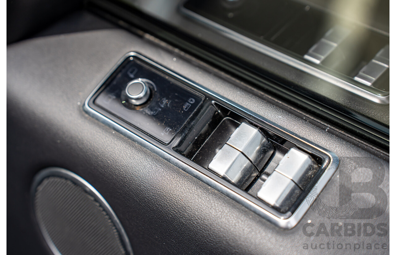 06/2018 Land Rover Range Rover Sport SDV6 SE (225kW AWD) LW MY18 4d Wagon Santorini Black Metallic Turbo Diesel V6 3.0L