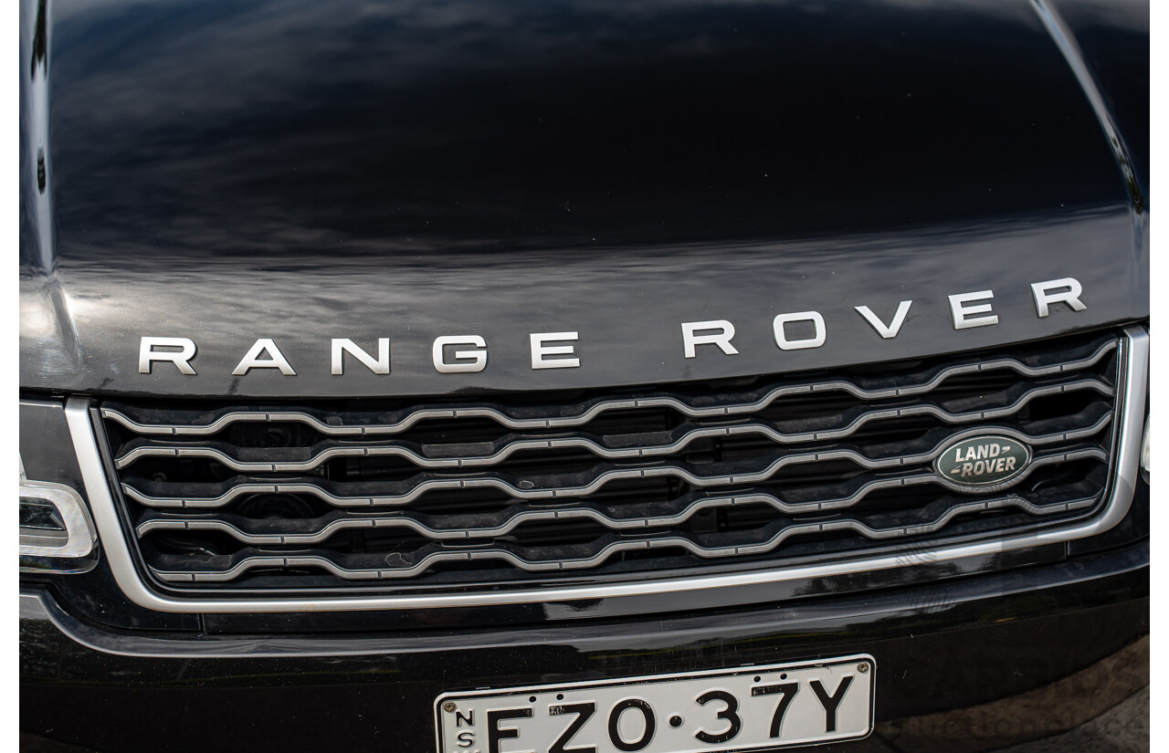 06/2018 Land Rover Range Rover Sport SDV6 SE (225kW AWD) LW MY18 4d Wagon Santorini Black Metallic Turbo Diesel V6 3.0L