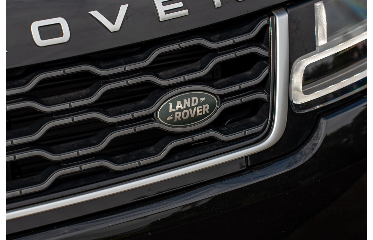 06/2018 Land Rover Range Rover Sport SDV6 SE (225kW AWD) LW MY18 4d Wagon Santorini Black Metallic Turbo Diesel V6 3.0L