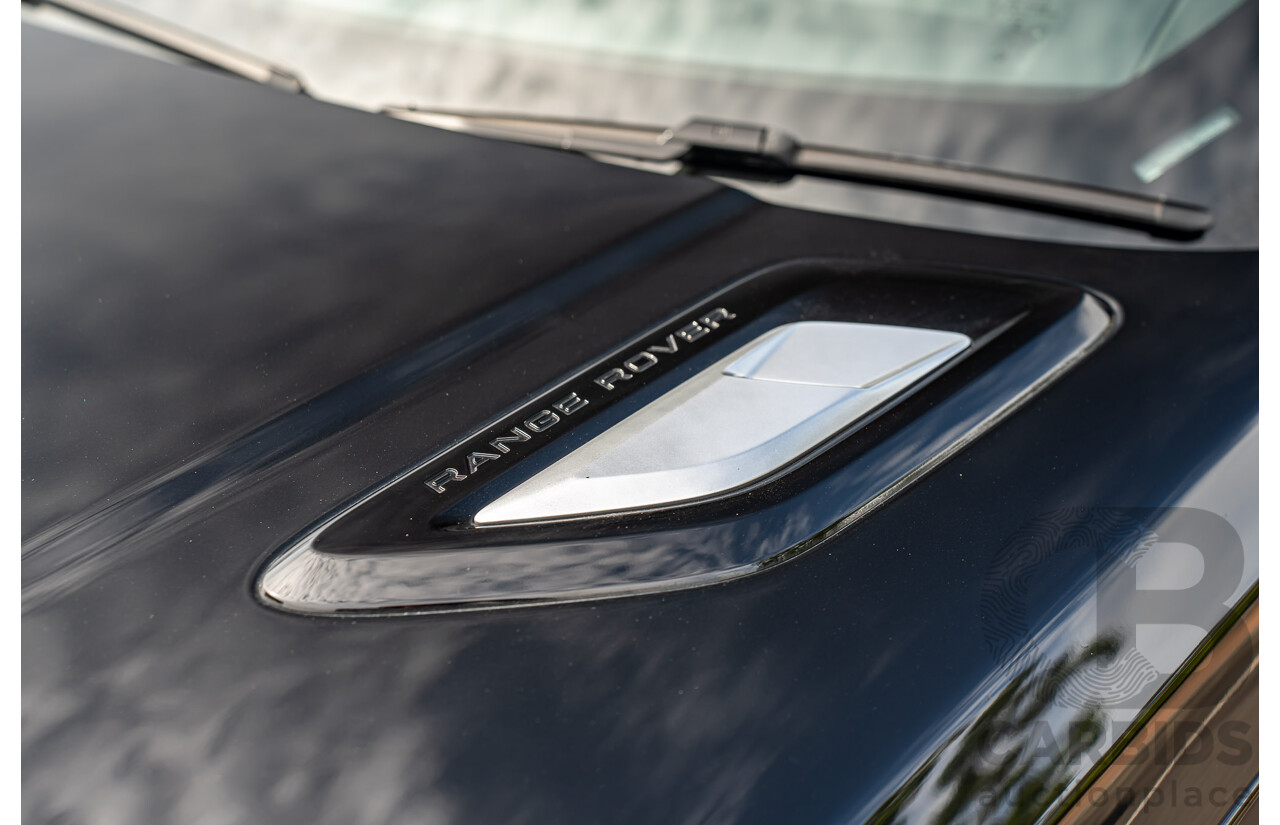 06/2018 Land Rover Range Rover Sport SDV6 SE (225kW AWD) LW MY18 4d Wagon Santorini Black Metallic Turbo Diesel V6 3.0L