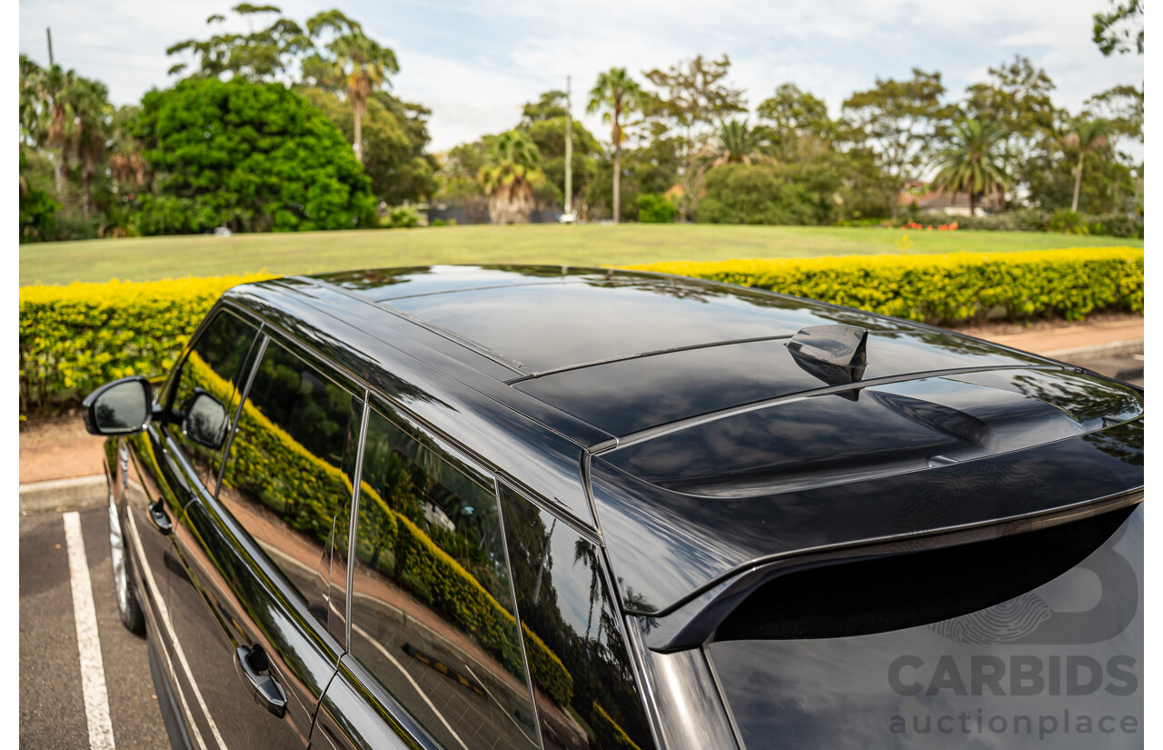 06/2018 Land Rover Range Rover Sport SDV6 SE (225kW AWD) LW MY18 4d Wagon Santorini Black Metallic Turbo Diesel V6 3.0L