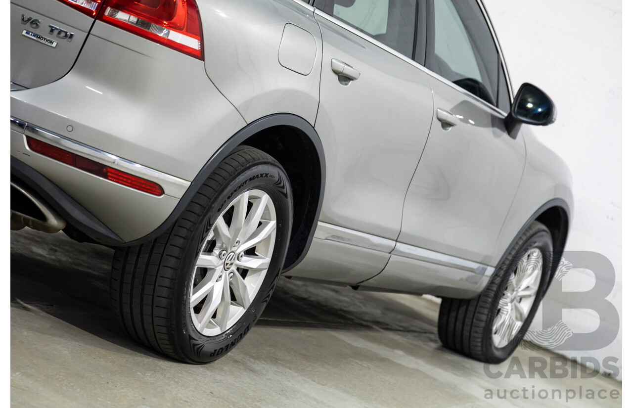 3/2015 Volkswagen Touareg 150 TDI 7P MY15 4d Wagon Tungsten Silver Metallic Turbo Diesel V6 3.0L