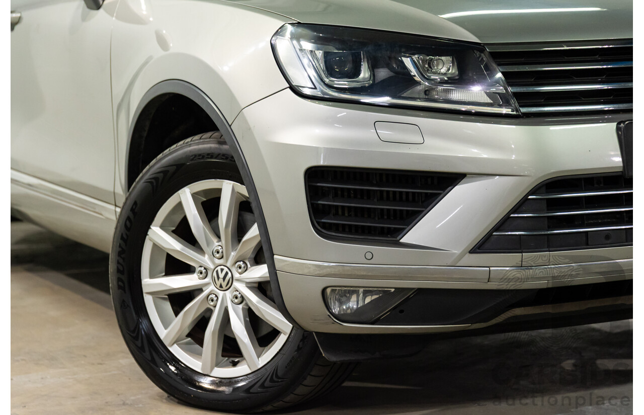 3/2015 Volkswagen Touareg 150 TDI 7P MY15 4d Wagon Tungsten Silver Metallic Turbo Diesel V6 3.0L