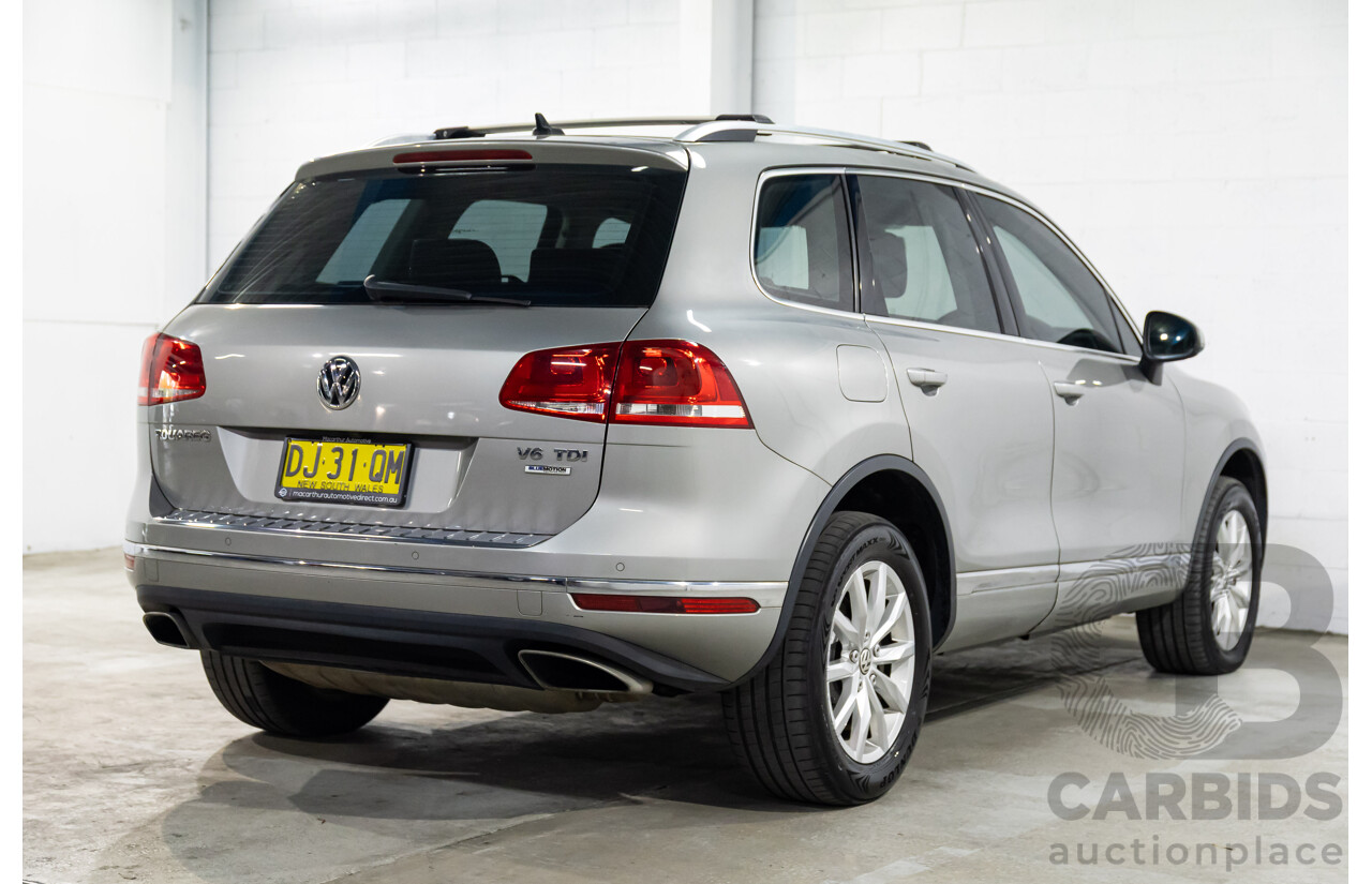 3/2015 Volkswagen Touareg 150 TDI 7P MY15 4d Wagon Tungsten Silver Metallic Turbo Diesel V6 3.0L