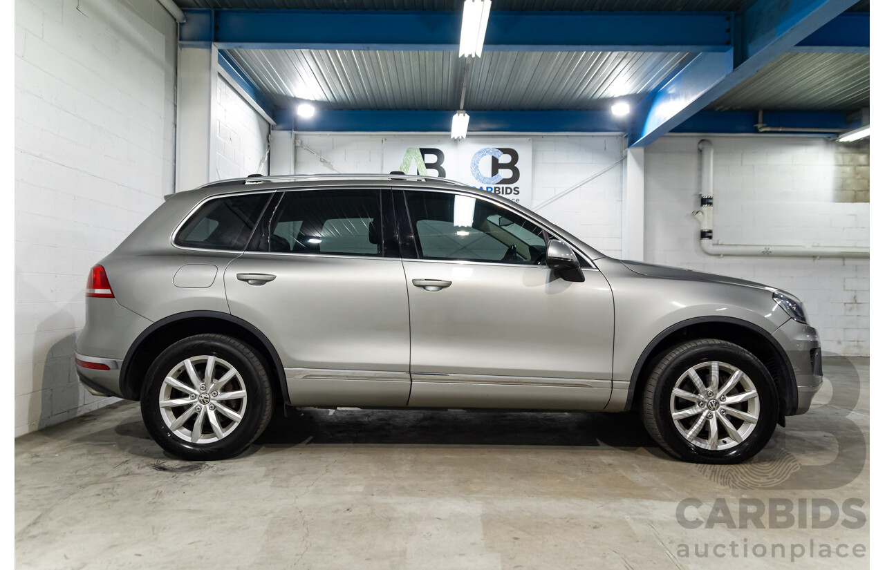 3/2015 Volkswagen Touareg 150 TDI 7P MY15 4d Wagon Tungsten Silver Metallic Turbo Diesel V6 3.0L