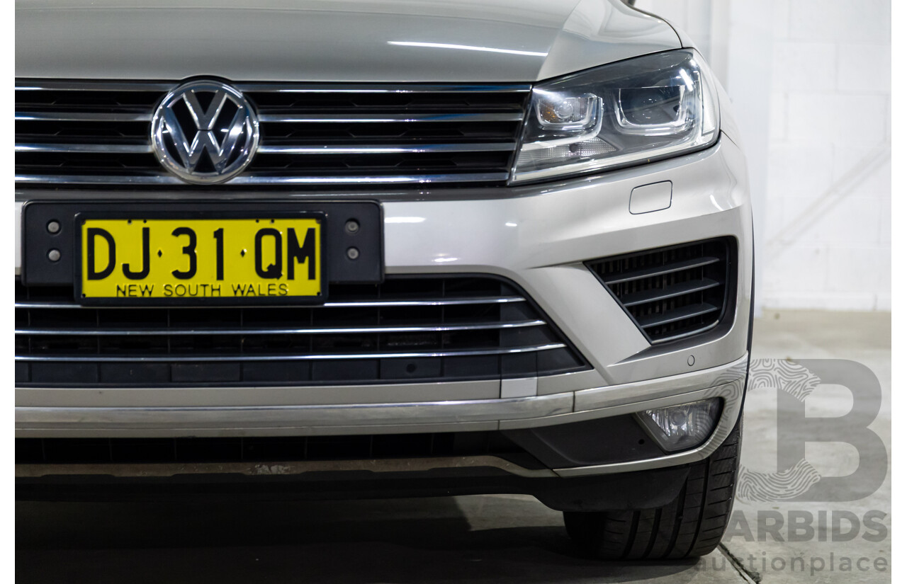 3/2015 Volkswagen Touareg 150 TDI 7P MY15 4d Wagon Tungsten Silver Metallic Turbo Diesel V6 3.0L