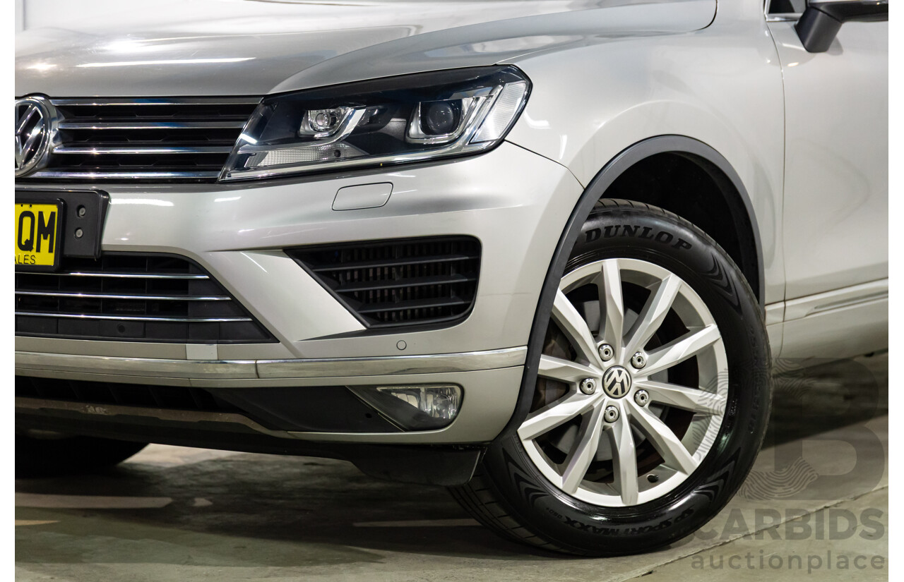 3/2015 Volkswagen Touareg 150 TDI 7P MY15 4d Wagon Tungsten Silver Metallic Turbo Diesel V6 3.0L