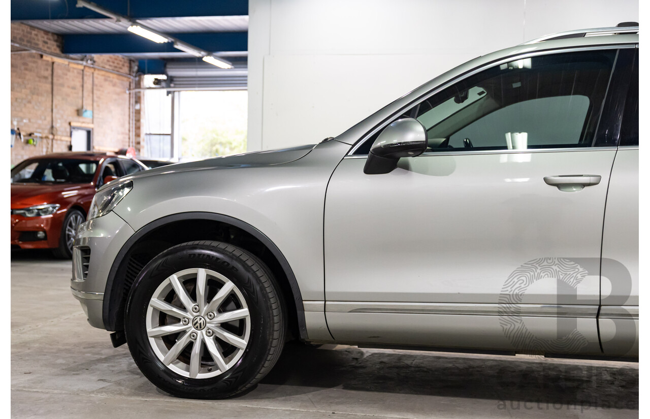 3/2015 Volkswagen Touareg 150 TDI 7P MY15 4d Wagon Tungsten Silver Metallic Turbo Diesel V6 3.0L