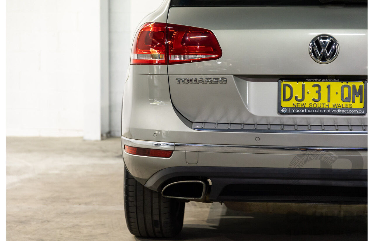 3/2015 Volkswagen Touareg 150 TDI 7P MY15 4d Wagon Tungsten Silver Metallic Turbo Diesel V6 3.0L