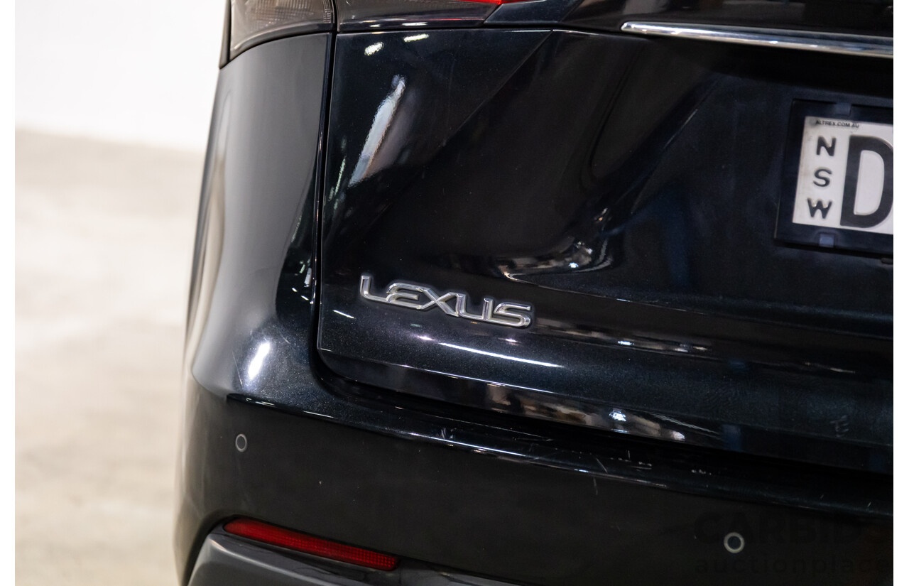 06/2017 Lexus NX200t Luxury (FWD) AGZ10R 4d Wagon Obsidian Black Turbo 2.0L