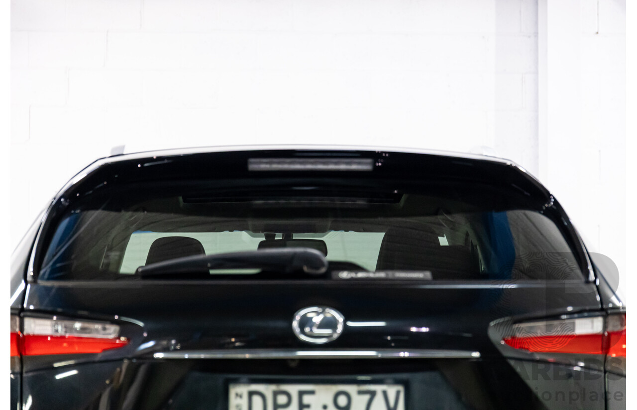 06/2017 Lexus NX200t Luxury (FWD) AGZ10R 4d Wagon Obsidian Black Turbo 2.0L