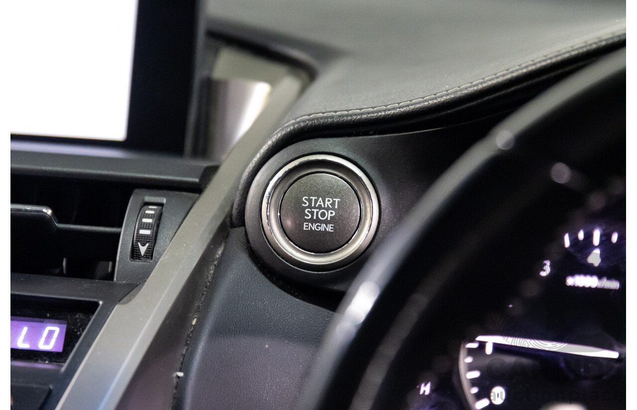 06/2017 Lexus NX200t Luxury (FWD) AGZ10R 4d Wagon Obsidian Black Turbo 2.0L