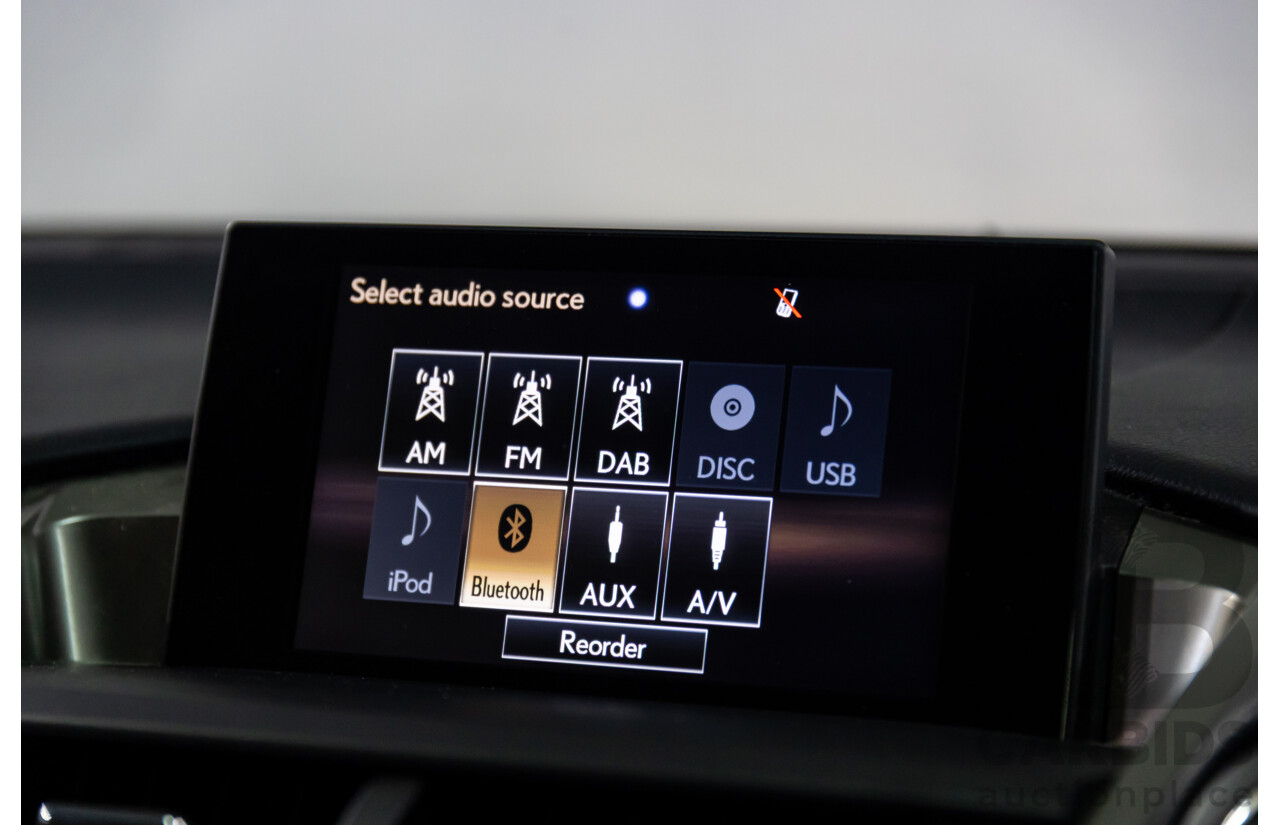 06/2017 Lexus NX200t Luxury (FWD) AGZ10R 4d Wagon Obsidian Black Turbo 2.0L