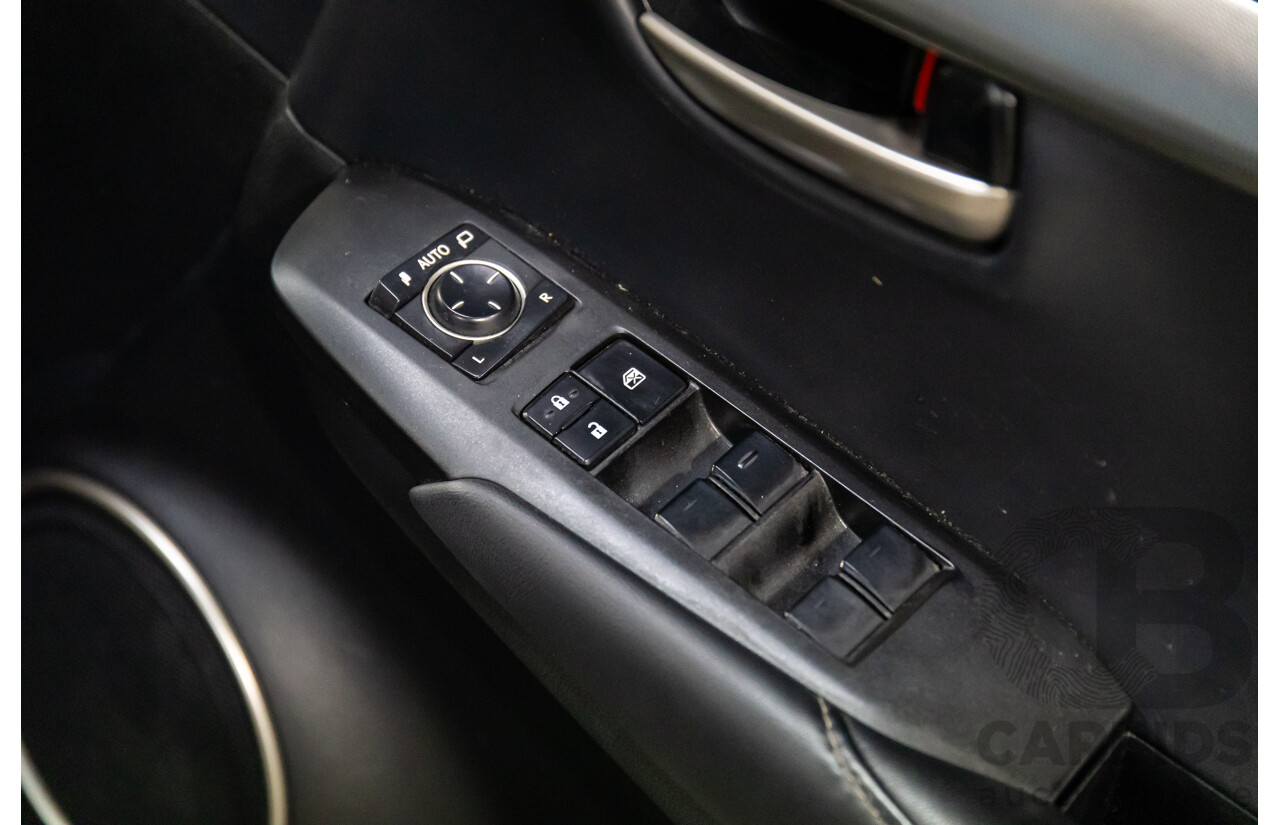 06/2017 Lexus NX200t Luxury (FWD) AGZ10R 4d Wagon Obsidian Black Turbo 2.0L