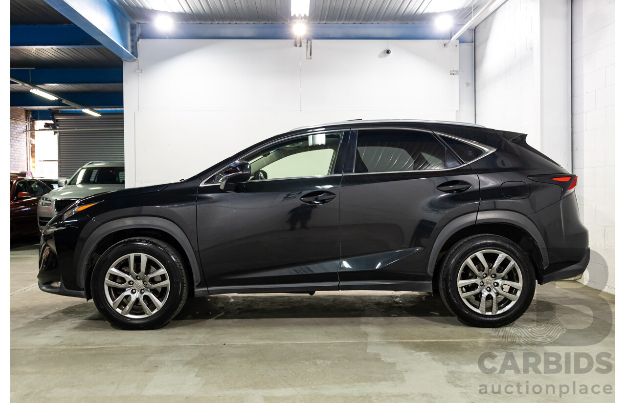 06/2017 Lexus NX200t Luxury (FWD) AGZ10R 4d Wagon Obsidian Black Turbo 2.0L