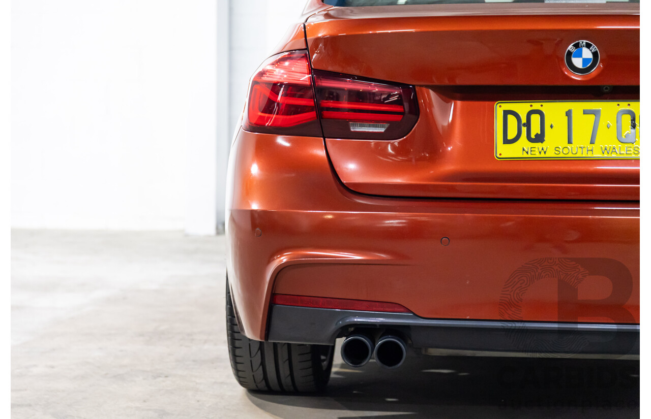 08/2018 BMW 330i M Sport (RWD) F30 LCI MY18 4d Sedan Sunset Orange Metallic Turbo 2.0L