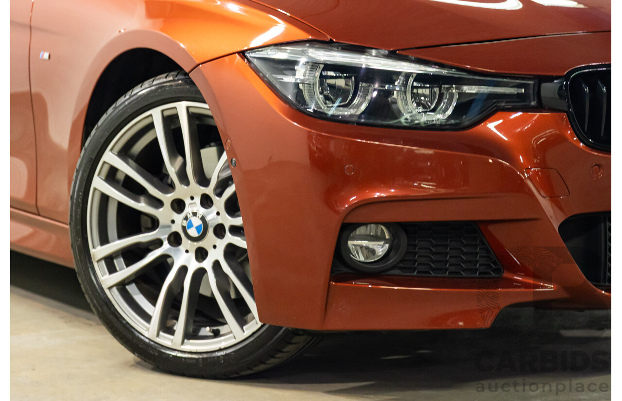 08/2018 BMW 330i M Sport (RWD) F30 LCI MY18 4d Sedan Sunset Orange Metallic Turbo 2.0L
