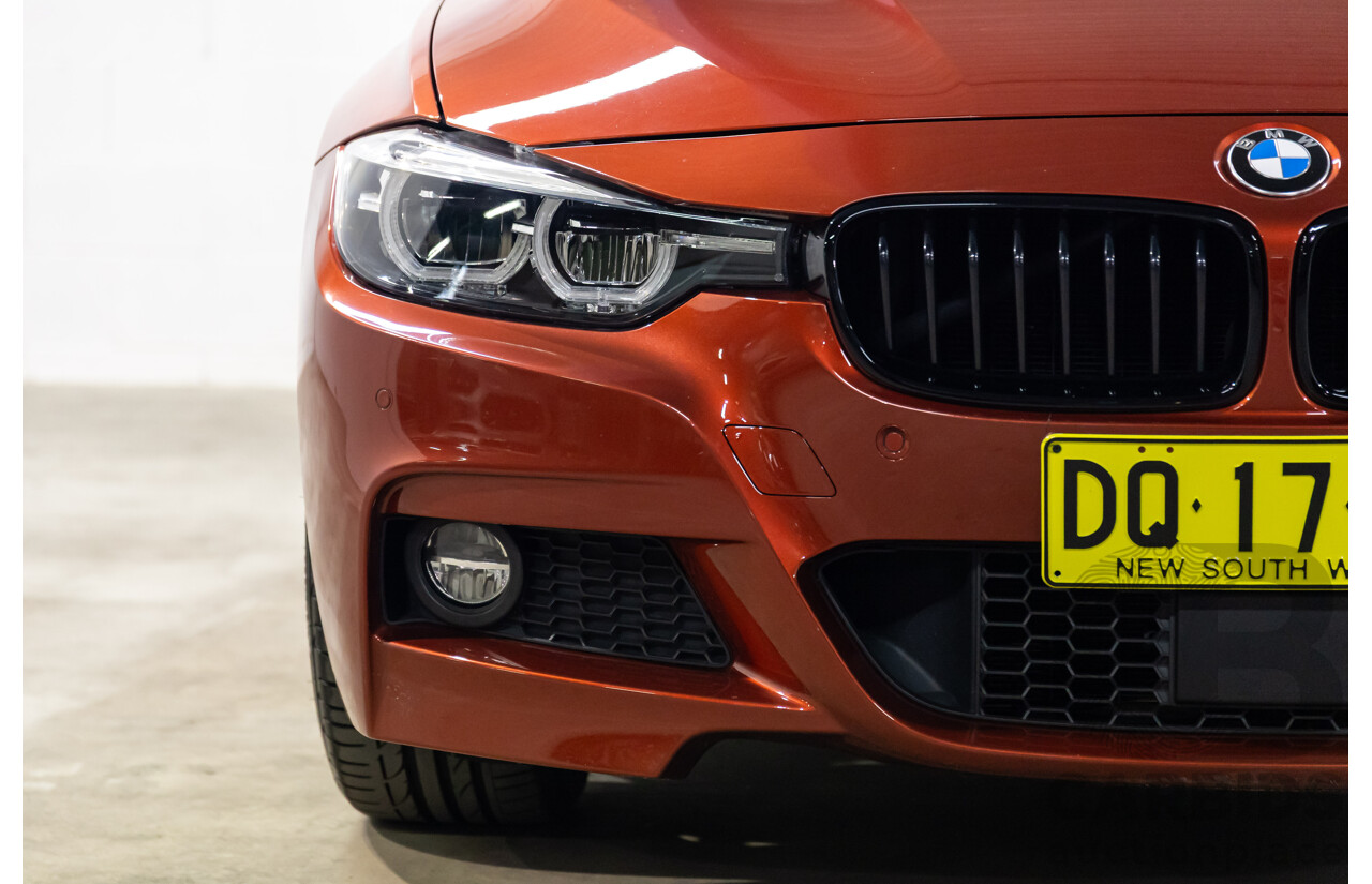08/2018 BMW 330i M Sport (RWD) F30 LCI MY18 4d Sedan Sunset Orange Metallic Turbo 2.0L
