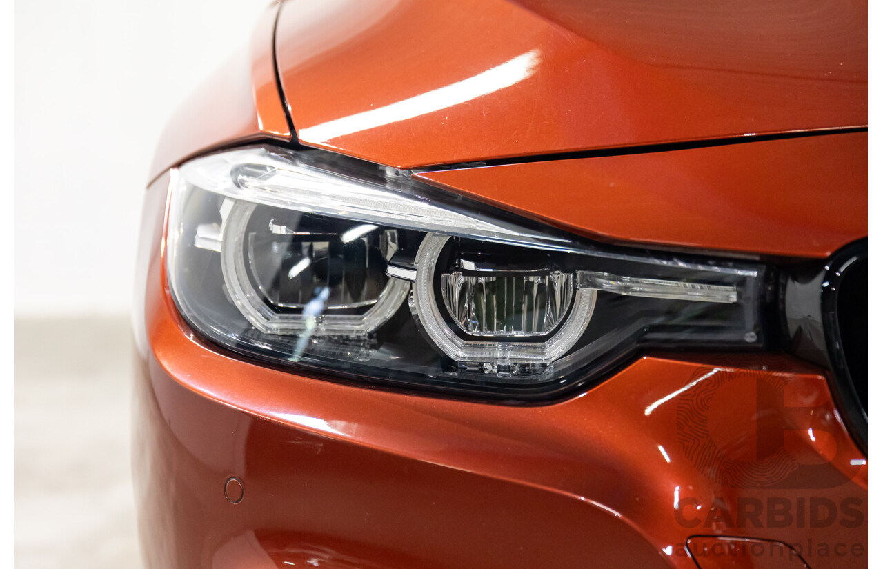 08/2018 BMW 330i M Sport (RWD) F30 LCI MY18 4d Sedan Sunset Orange Metallic Turbo 2.0L