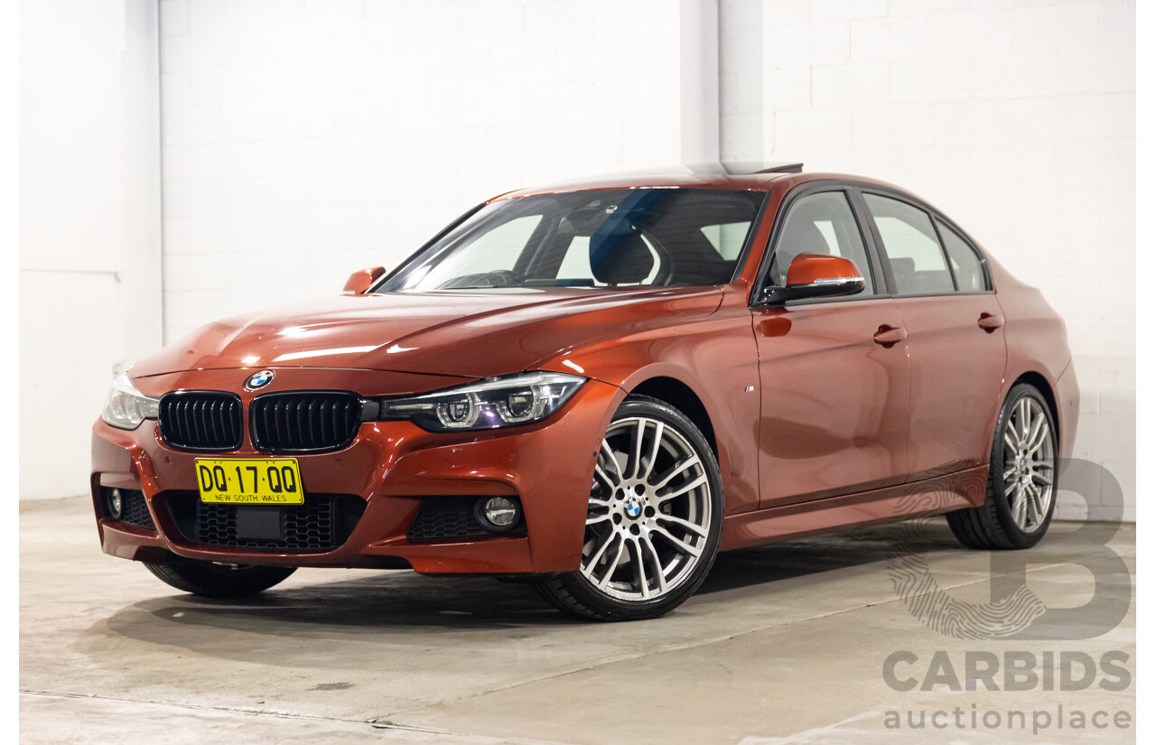 08/2018 BMW 330i M Sport (RWD) F30 LCI MY18 4d Sedan Sunset Orange Metallic Turbo 2.0L