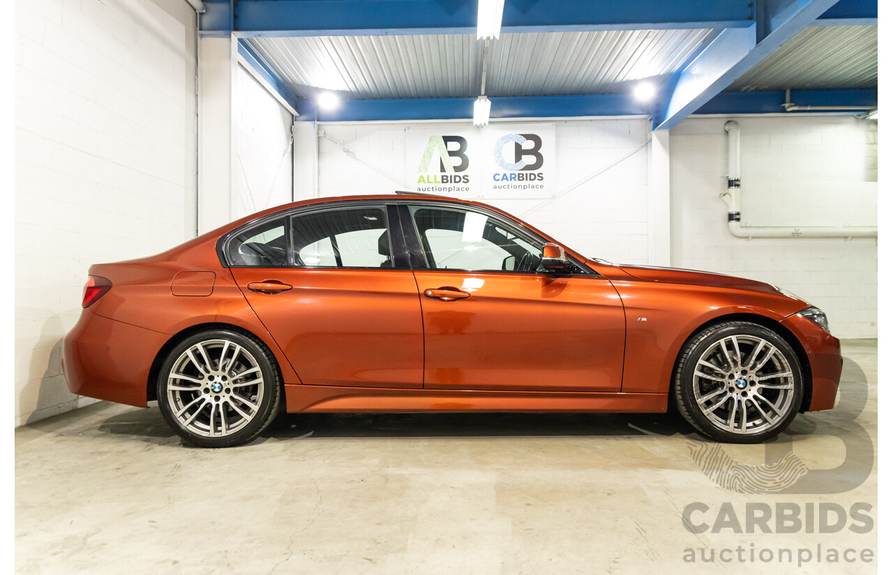 08/2018 BMW 330i M Sport (RWD) F30 LCI MY18 4d Sedan Sunset Orange Metallic Turbo 2.0L