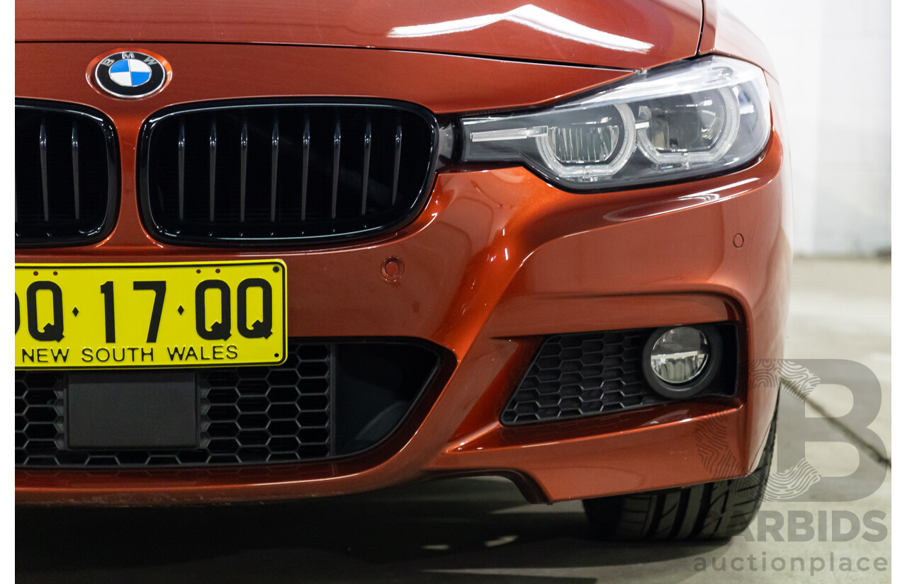 08/2018 BMW 330i M Sport (RWD) F30 LCI MY18 4d Sedan Sunset Orange Metallic Turbo 2.0L