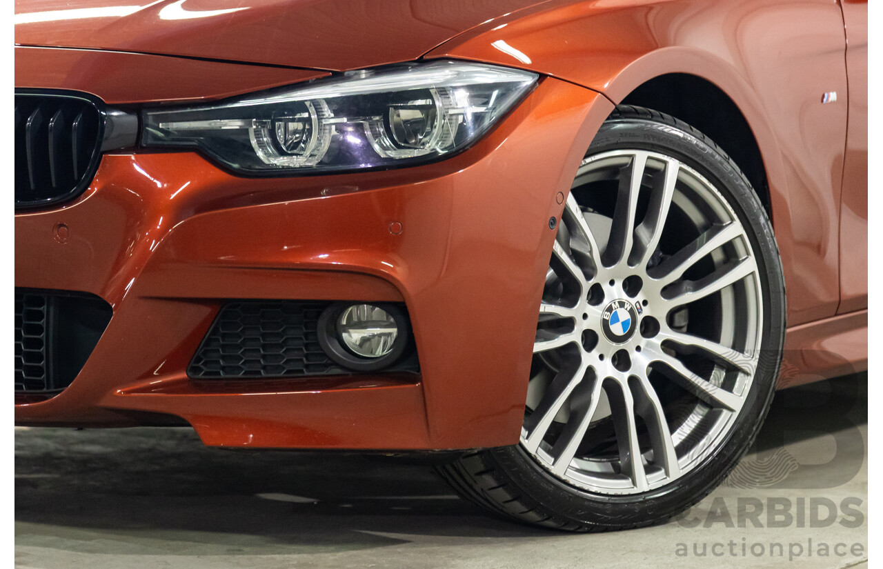 08/2018 BMW 330i M Sport (RWD) F30 LCI MY18 4d Sedan Sunset Orange Metallic Turbo 2.0L