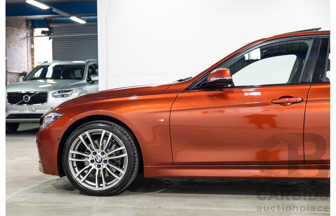 08/2018 BMW 330i M Sport (RWD) F30 LCI MY18 4d Sedan Sunset Orange Metallic Turbo 2.0L