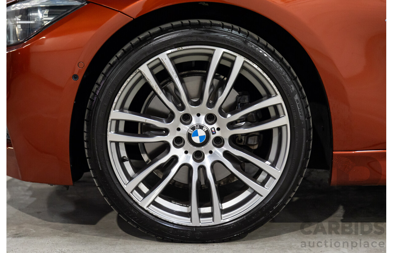 08/2018 BMW 330i M Sport (RWD) F30 LCI MY18 4d Sedan Sunset Orange Metallic Turbo 2.0L