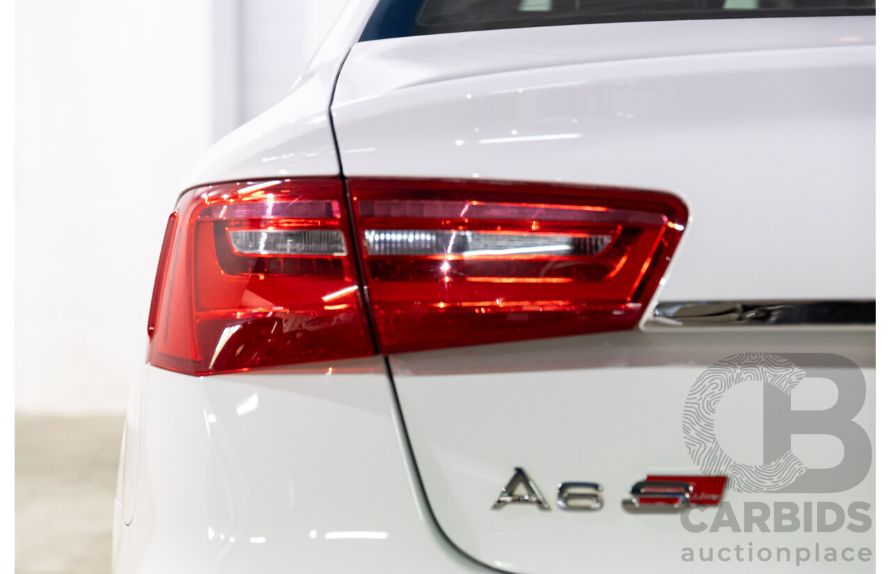 6/2012 Audi A6 S-Line 3.0 TDi Quattro 4GL 4d Sedan Ibis White Turbo Diesel V6 3.0L
