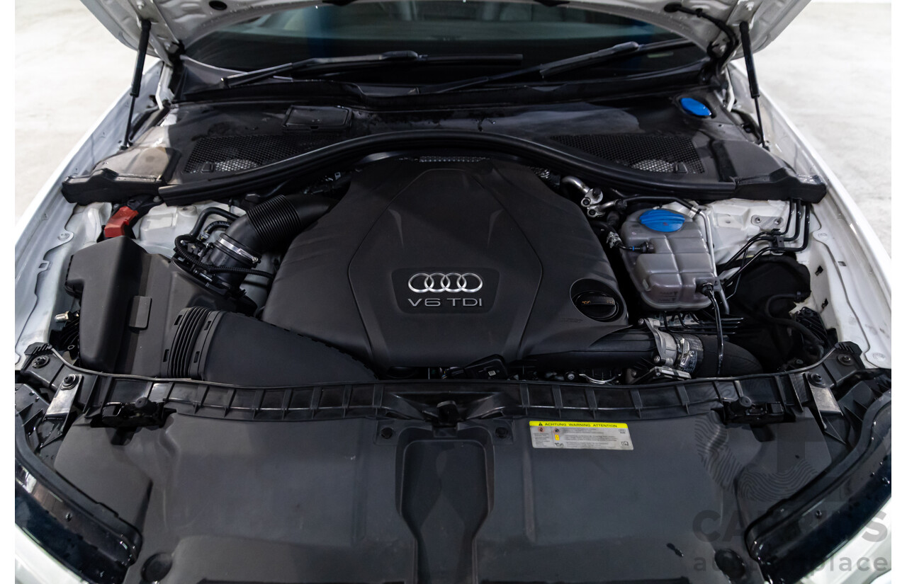 6/2012 Audi A6 S-Line 3.0 TDi Quattro 4GL 4d Sedan Ibis White Turbo Diesel V6 3.0L